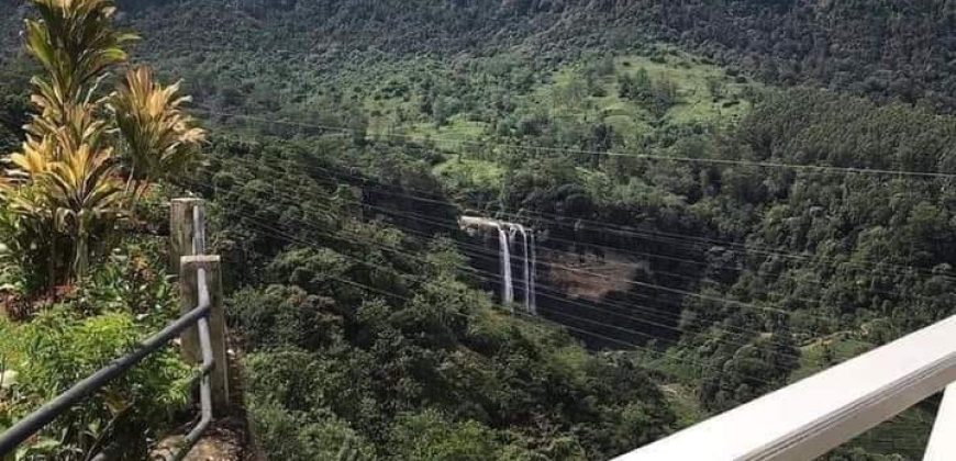 One acres land & simple two story house for sale in Lakshapana Hatton